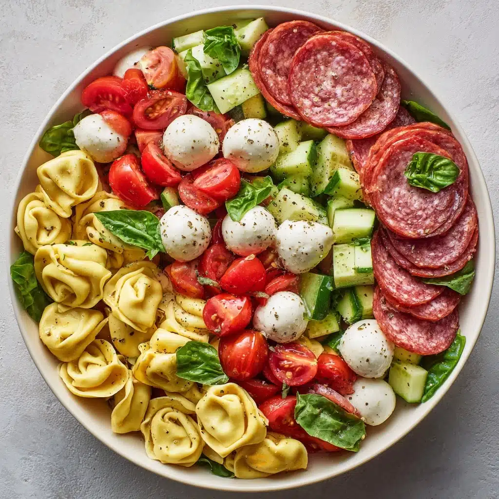 Salami-Mozzarella Tortellini Pasta Salad Recipe