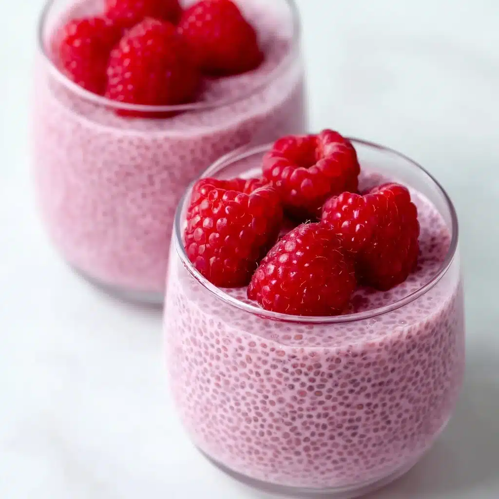 Raspberry Chia Pudding Sweetened with Maple Syrup Recipe - Recipe Image