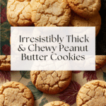 Thick and Chewy Peanut Butter Cookies Recipe