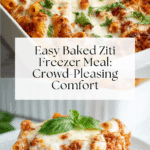 Flavorful Baked Ziti Freezer Meal Recipe