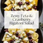 Feta & Cranberry Rigatoni Salad with Lemon Vinaigrette Recipe