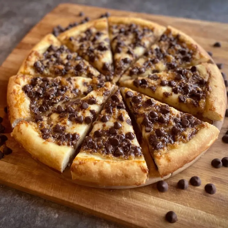 Chocolate Chip Dessert Pizza Recipe