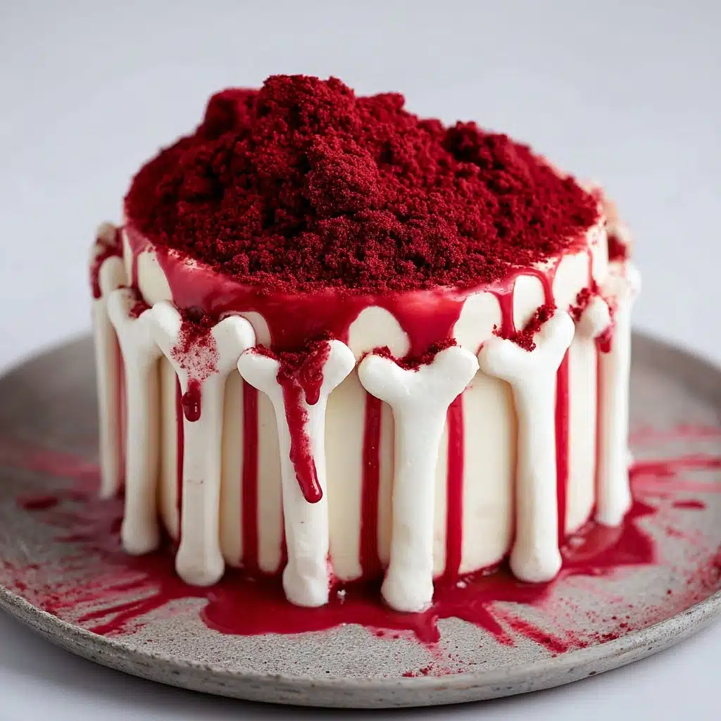 This Gloriously Ghoulish Red Velvet Cake Recipe - Recipe Image
