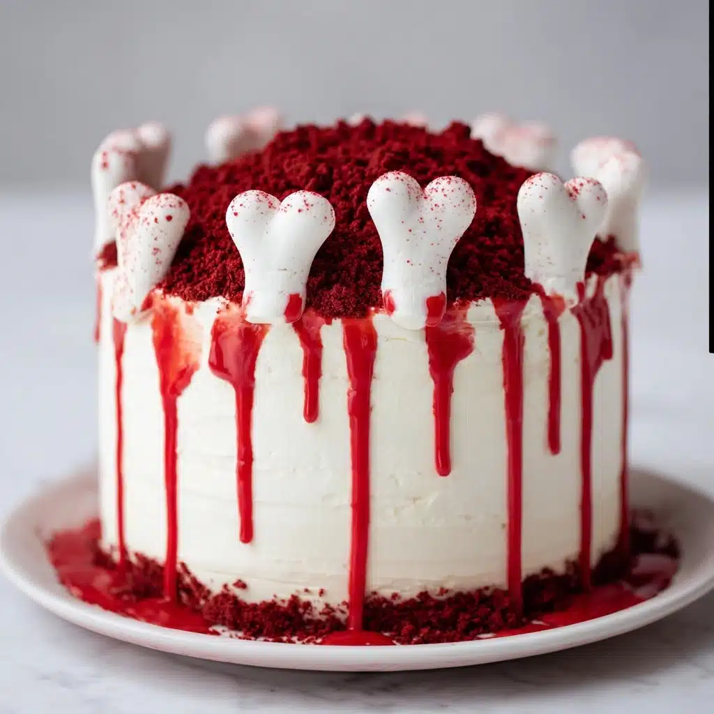 This Gloriously Ghoulish Red Velvet Cake Recipe - Recipe Image