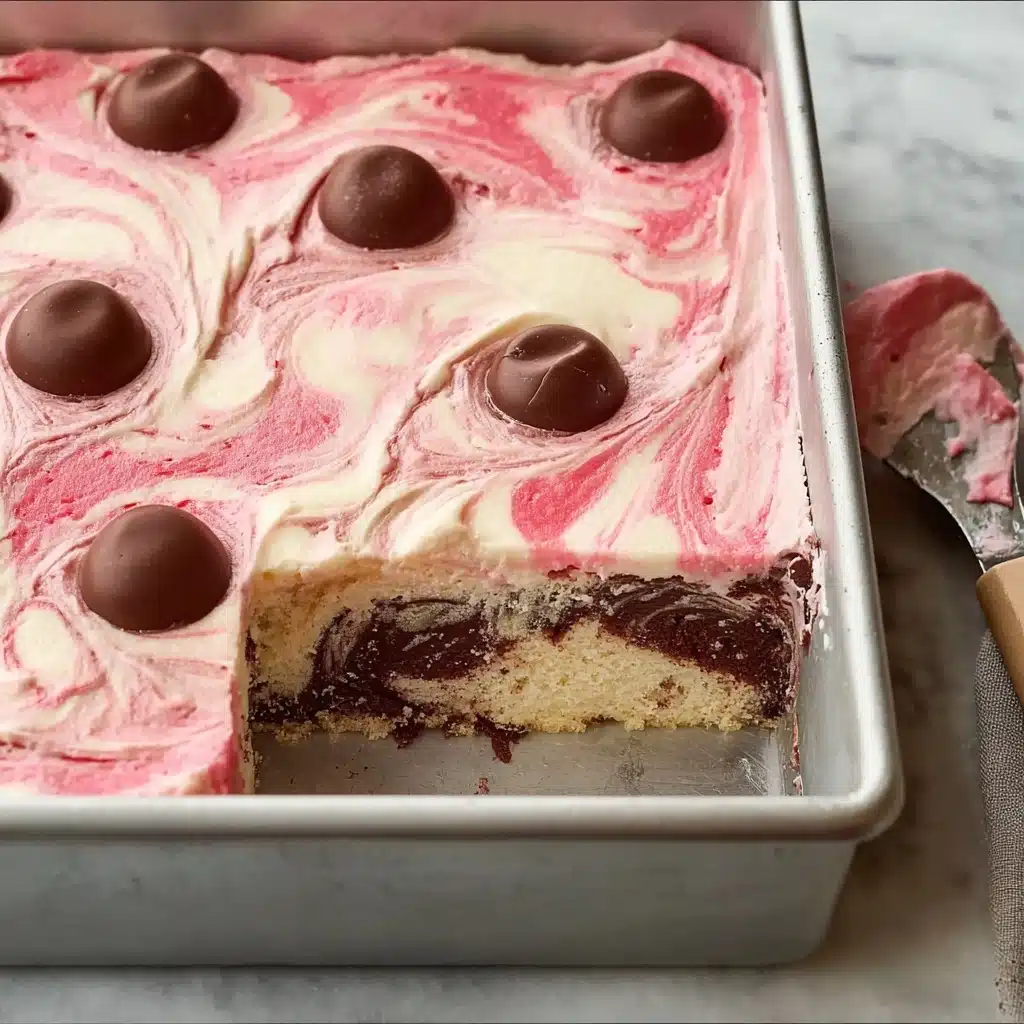 Perfect Vanilla-Chocolate-Strawberry Sheet Cake Recipe