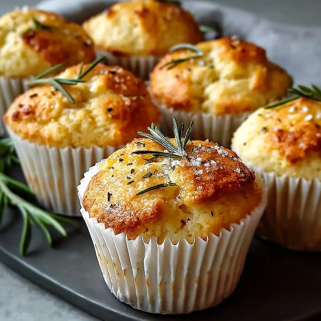 Easy Garlic Rosemary Focaccia Muffins Recipe
