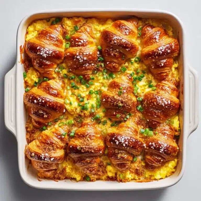 A Decadent Breakfast: Croissant Breakfast Casserole Recipe