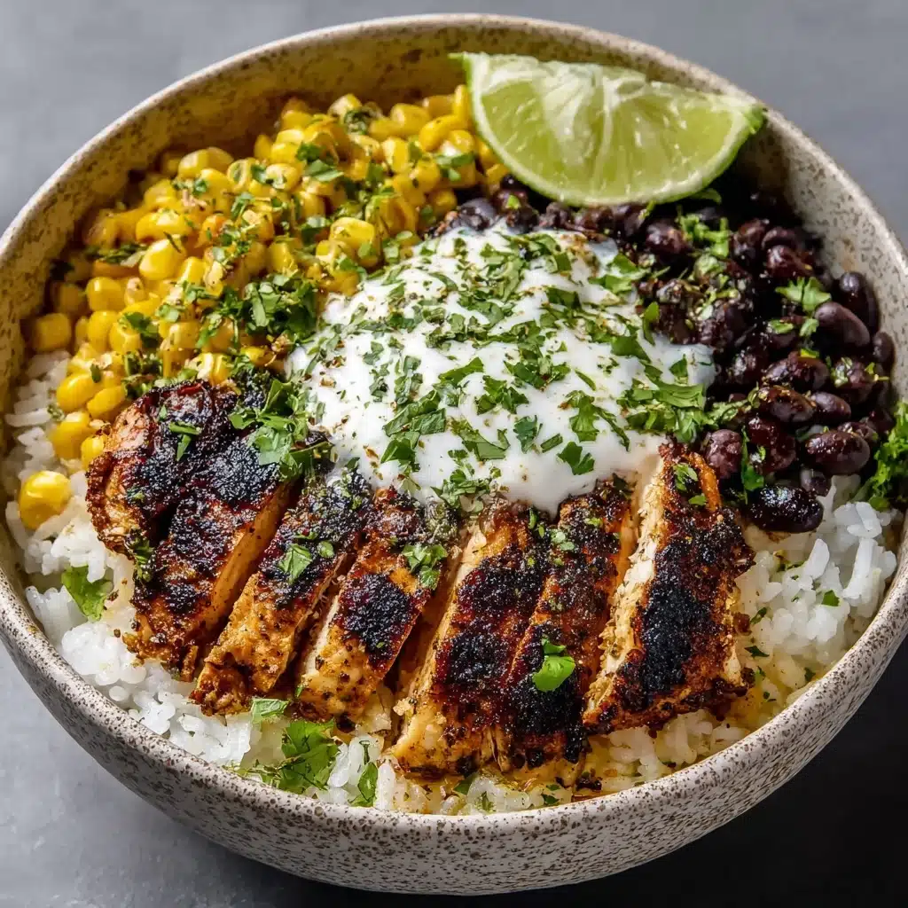 Mexican Street Corn Chicken Rice Bowl Recipe - Recipe Image