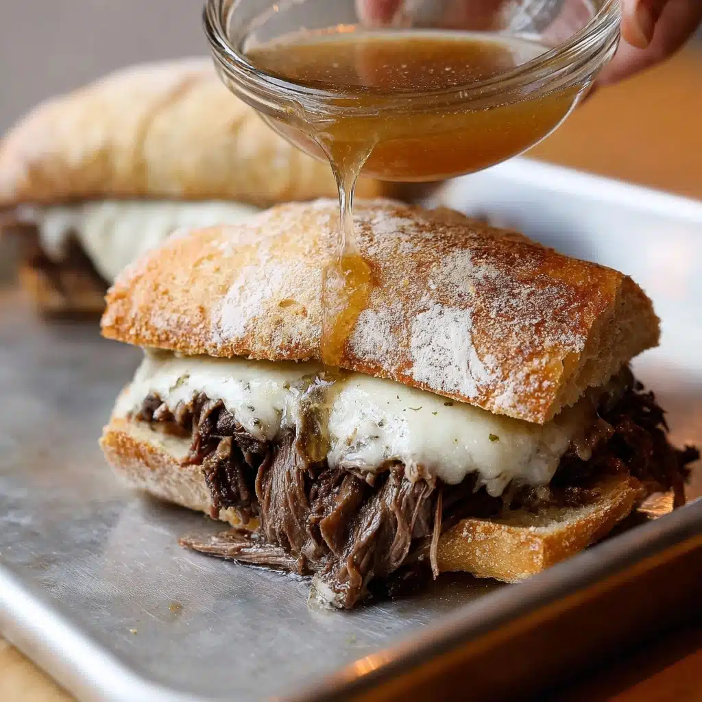 Slow Cooker French Dip Sandwiches Recipe - Recipe Image