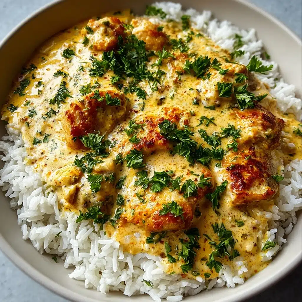 Creamy Smothered Chicken and Rice Recipe