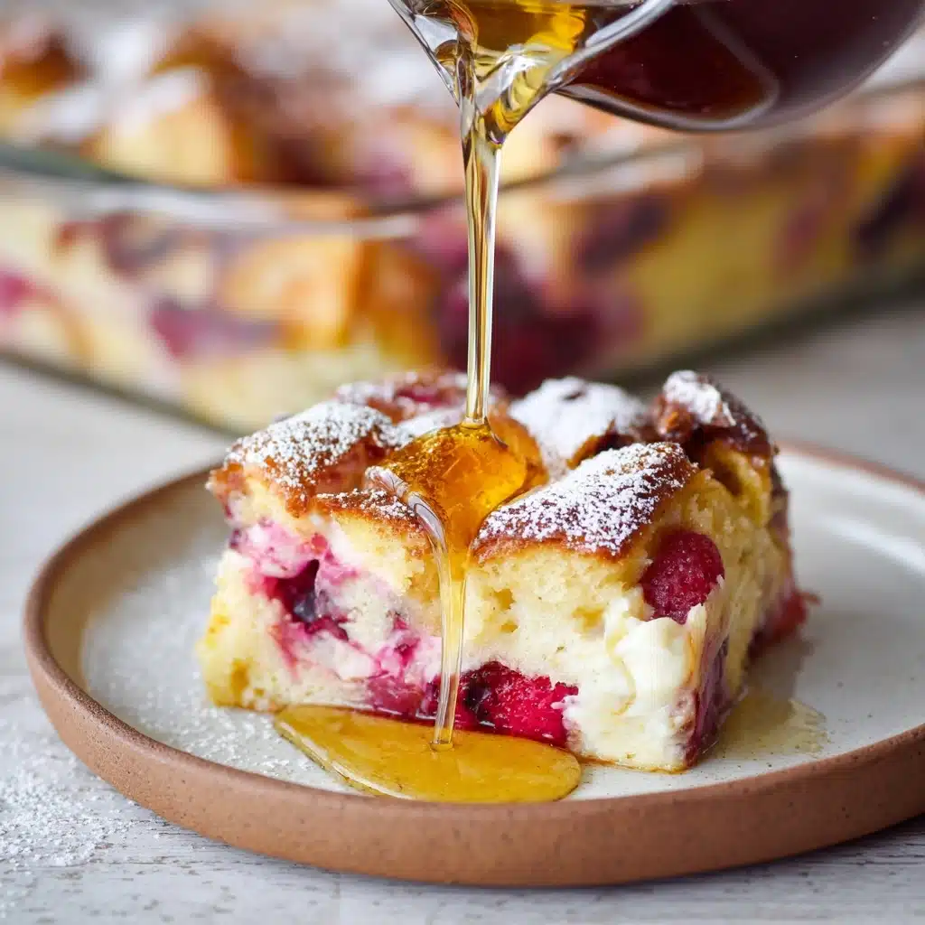 Raspberry Cheesecake French Toast Casserole Recipe
