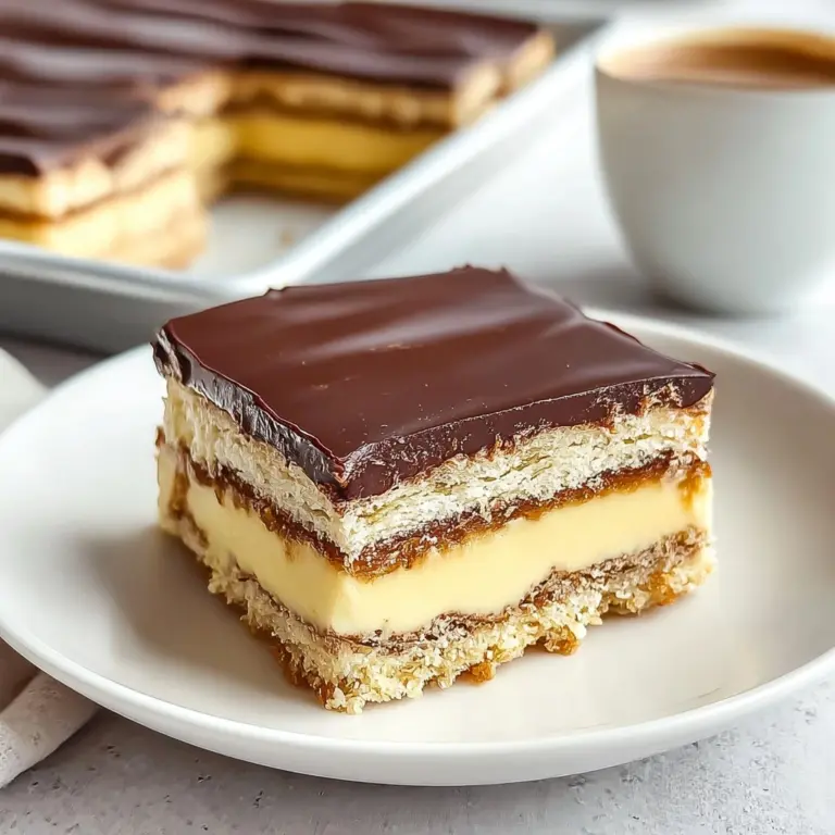 No-Bake Chocolate Eclair Cake Recipe