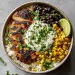 Mexican Street Corn Chicken Rice Bowl Recipe