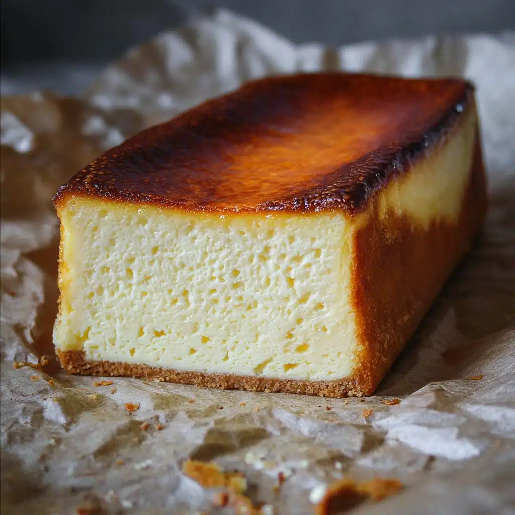 Loaf Pan Basque Cheesecake Recipe - Recipe Image