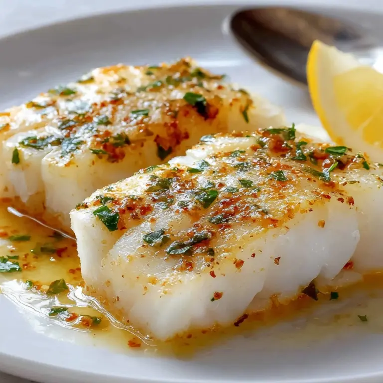 Garlic Butter Baked Cod Recipe