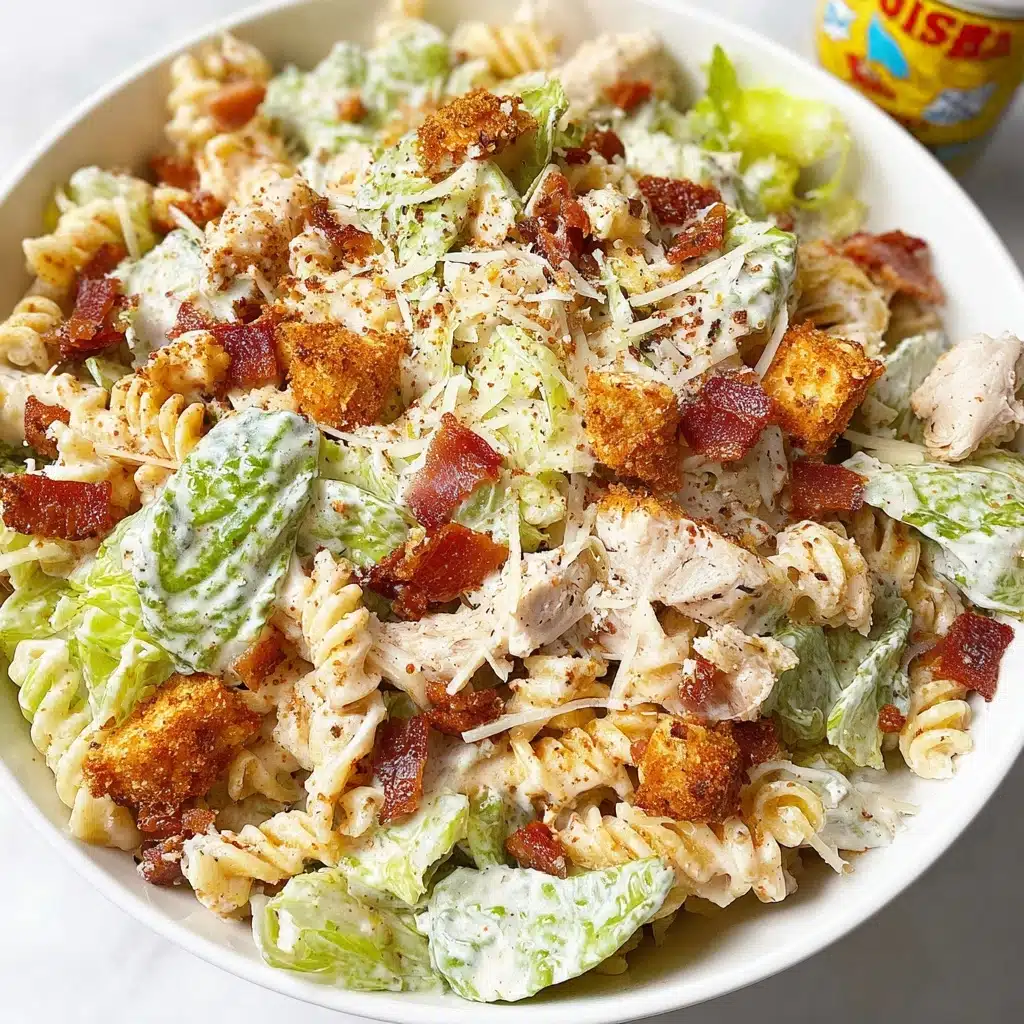 Chicken Caesar Pasta Salad Recipe - Recipe Image