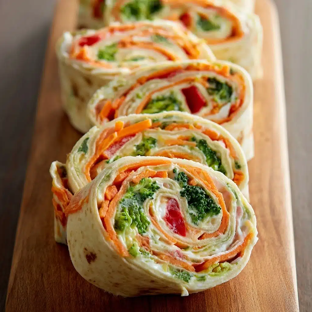 Fresh Vegetable Tortilla Roll Ups Recipe - Recipe Image