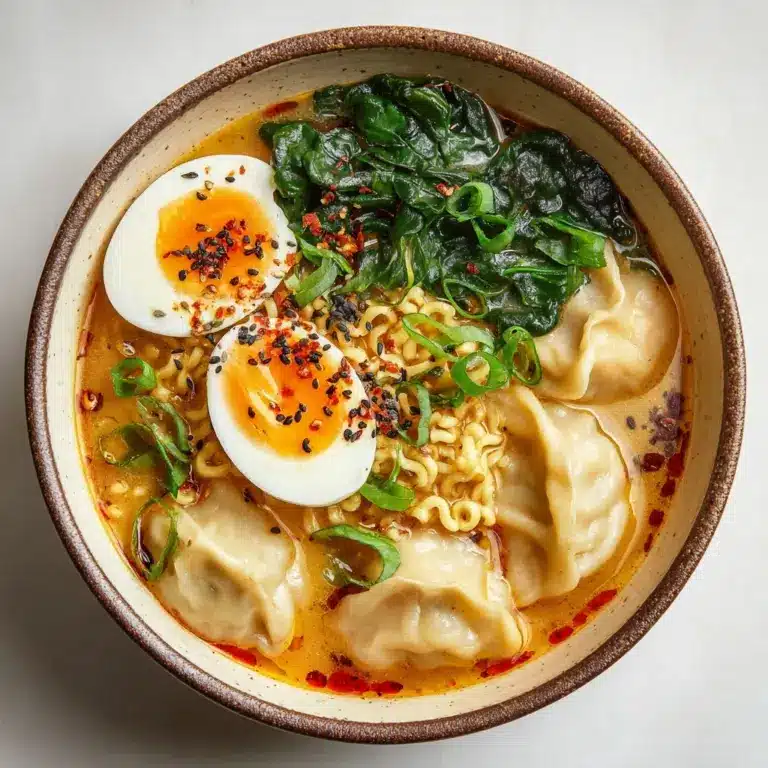 Dumpling Ramen Bowl Recipe