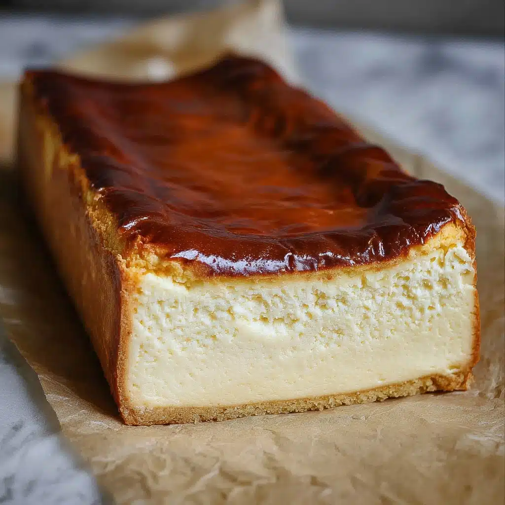 Loaf Pan Basque Cheesecake Recipe