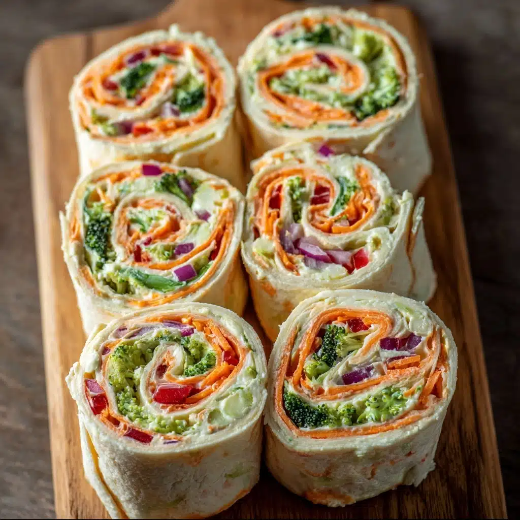 Fresh Vegetable Tortilla Roll Ups Recipe