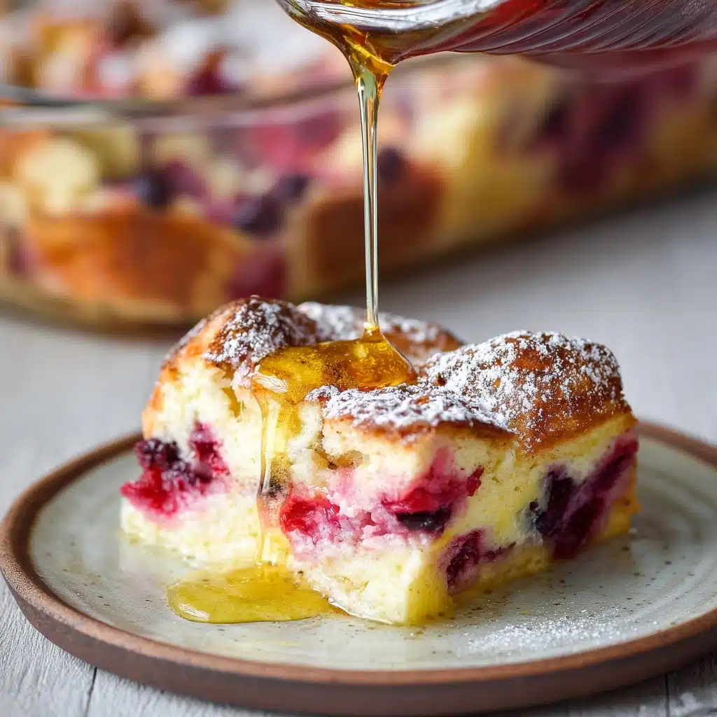 Raspberry Cheesecake French Toast Casserole Recipe - Recipe Image