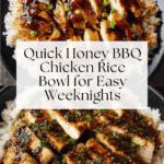 Easy Honey BBQ Chicken Rice Bowl Recipe