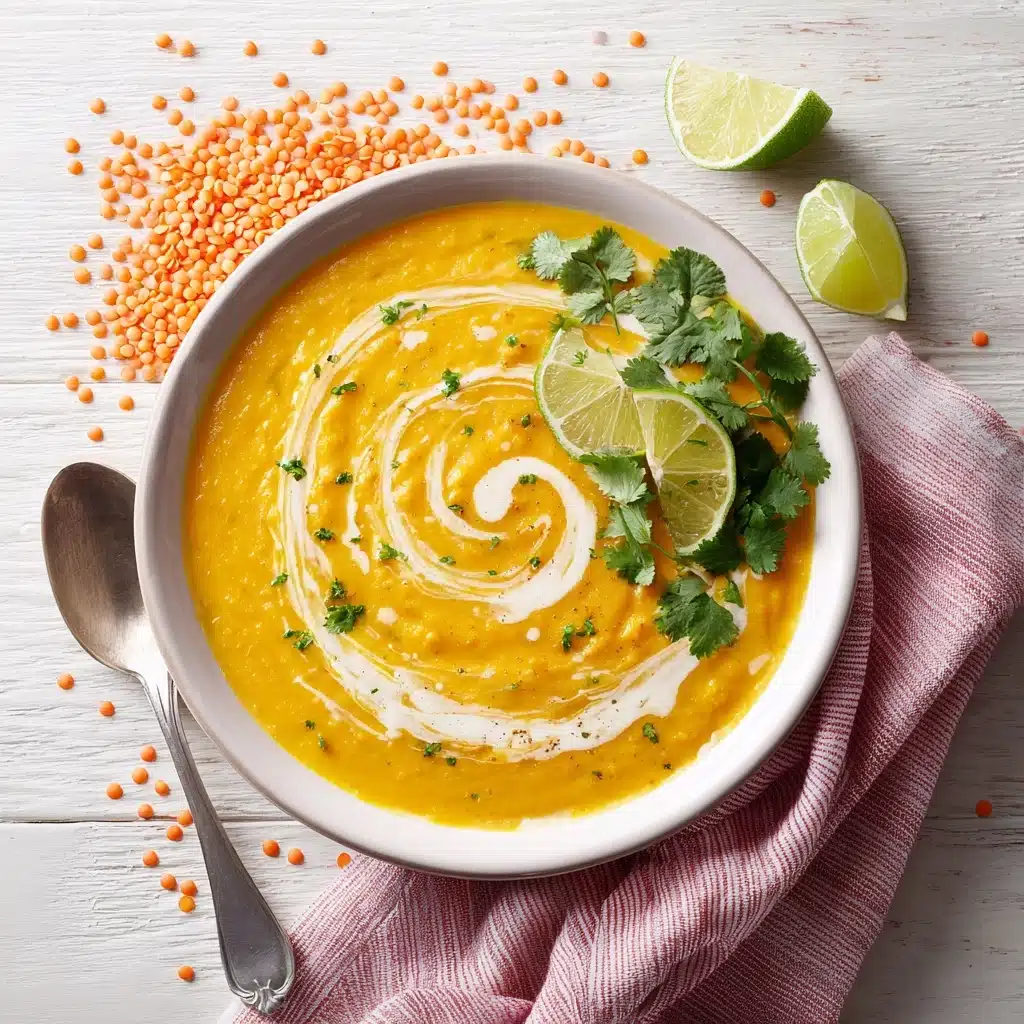 Easy Red Lentil Soup w/ Coconut Milk (Crockpot + Stovetop!) Recipe - Recipe Image