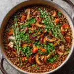 Vegan Lentil Mushroom Stew Recipe