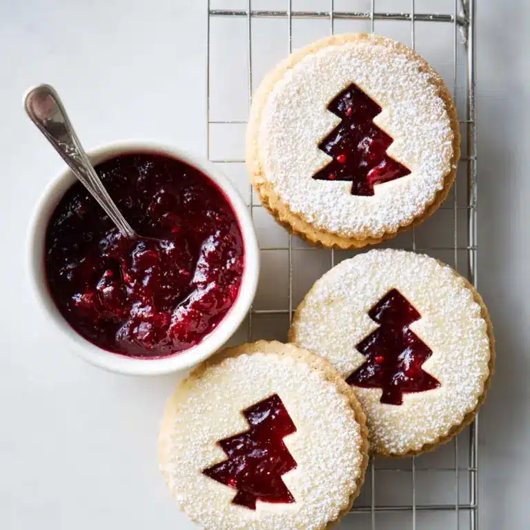 Raspberry Linzer Cookies Recipe