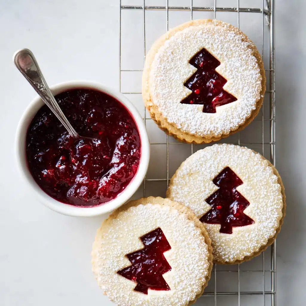 Raspberry Linzer Cookies Recipe - Recipe Image