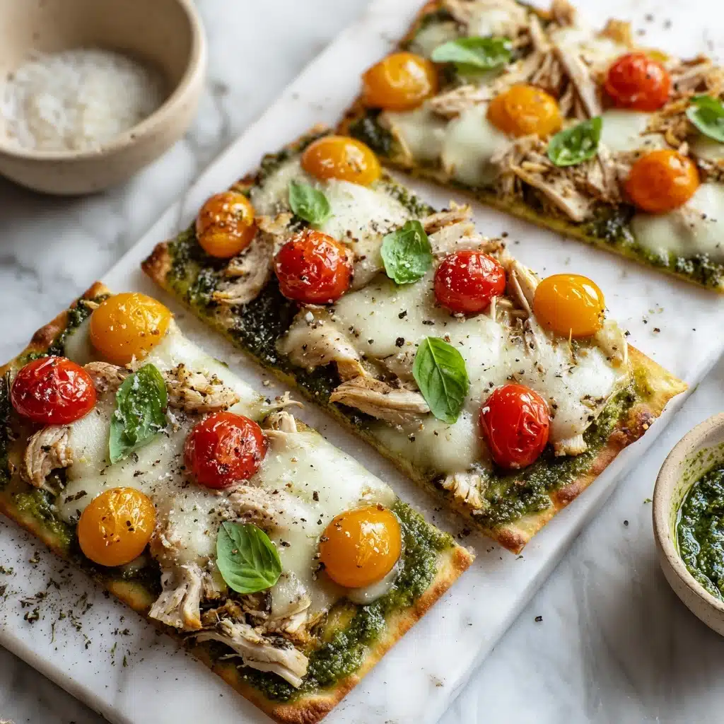 Chicken Pesto Flatbread Recipe - Recipe Image