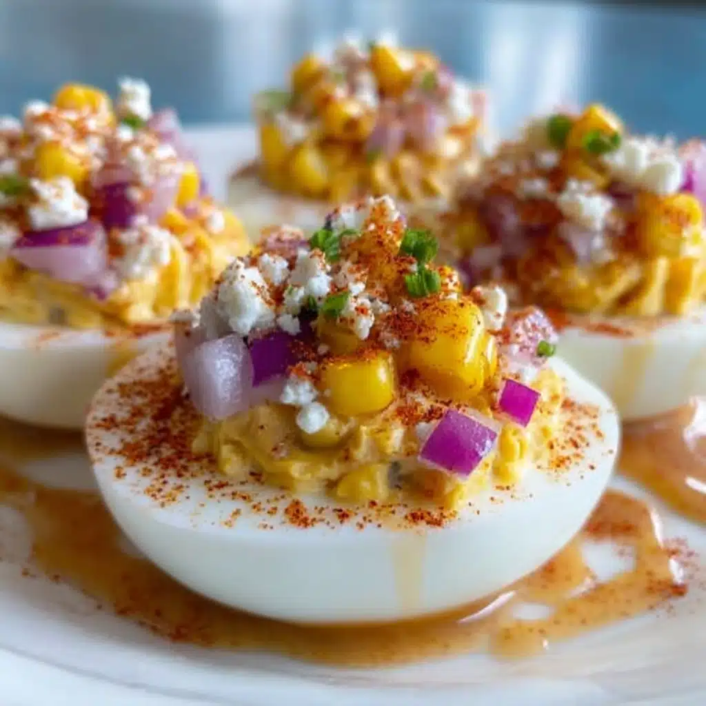 Elote Deviled Eggs: 12 Fiesta Delights Recipe