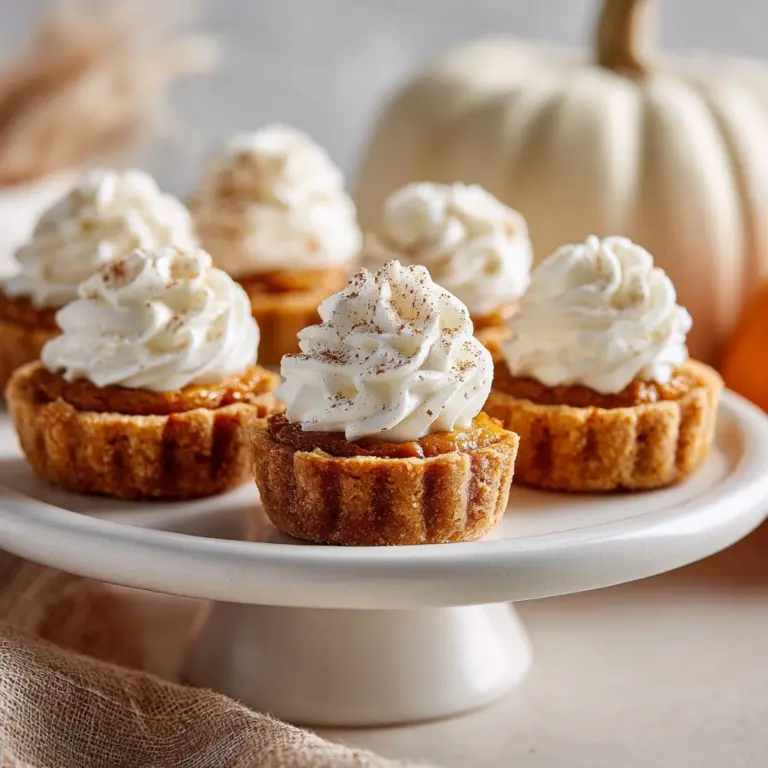 Easy Mini Pumpkin Pies Recipe