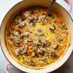 Leftover Beef and Wild Rice Soup Recipe