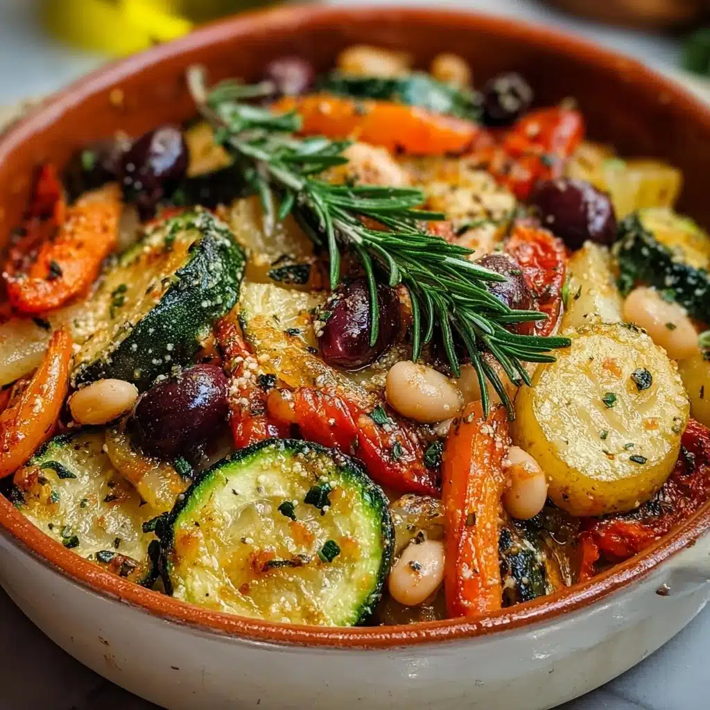 Rustic Roasted Vegetable Bake with Cannellini Beans Recipe - Recipe Image