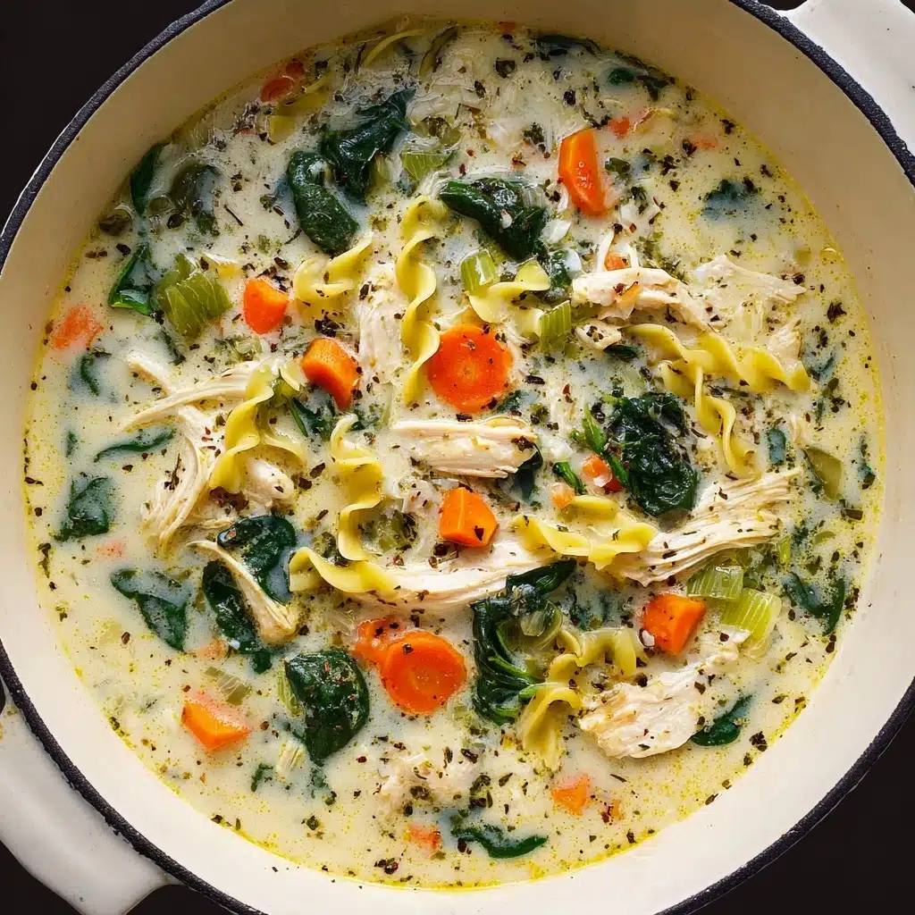 White Lasagna Soup with Chicken Recipe - Recipe Image