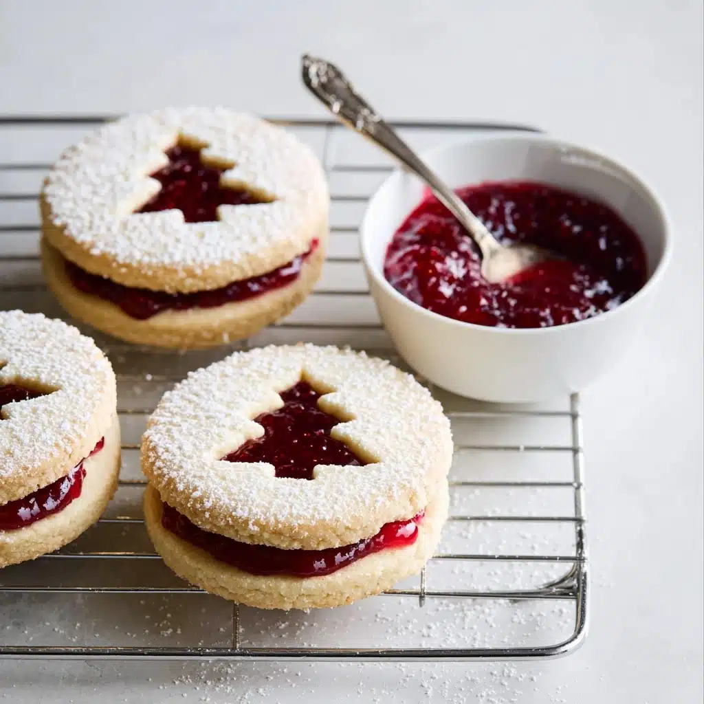 Raspberry Linzer Cookies Recipe - Recipe Image