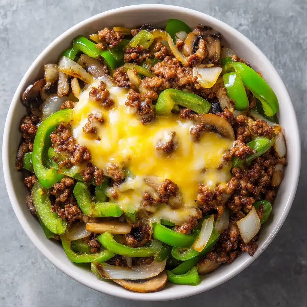 Philly Cheesesteak Bowls – Easy Low-Carb Dinner Idea Recipe - Recipe Image