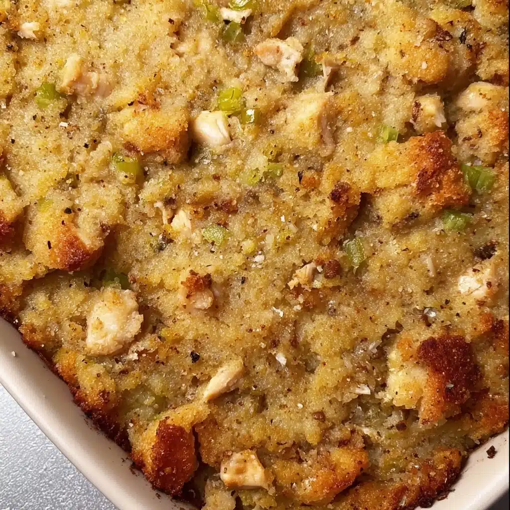 Southern Cornbread Dressing with Chicken Recipe - Recipe Image
