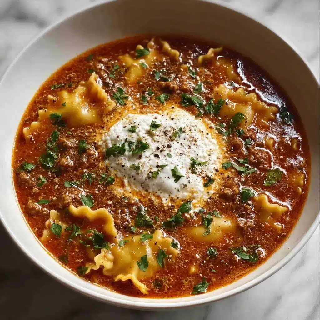 Mouthwatering One Pot Lasagna Soup - Alrightwithme Recipe