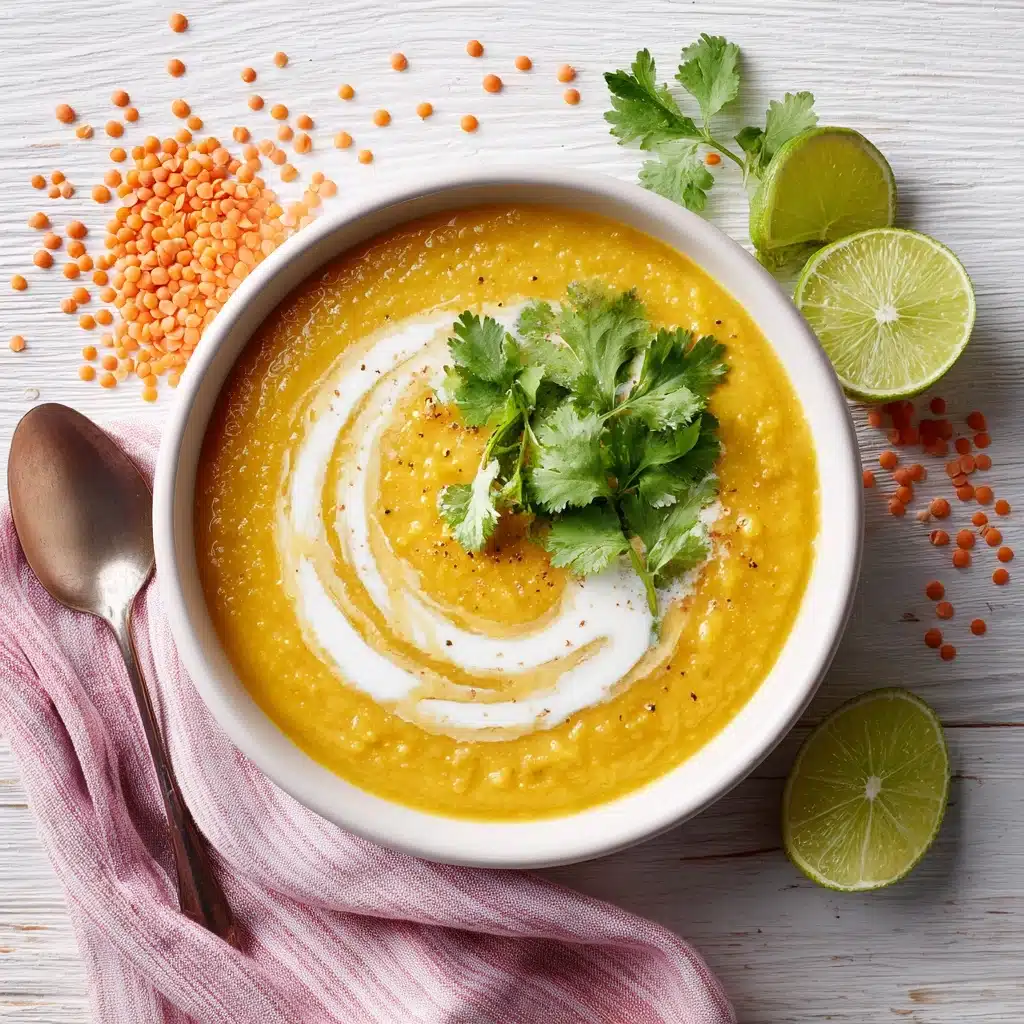Easy Red Lentil Soup w/ Coconut Milk (Crockpot + Stovetop!) Recipe