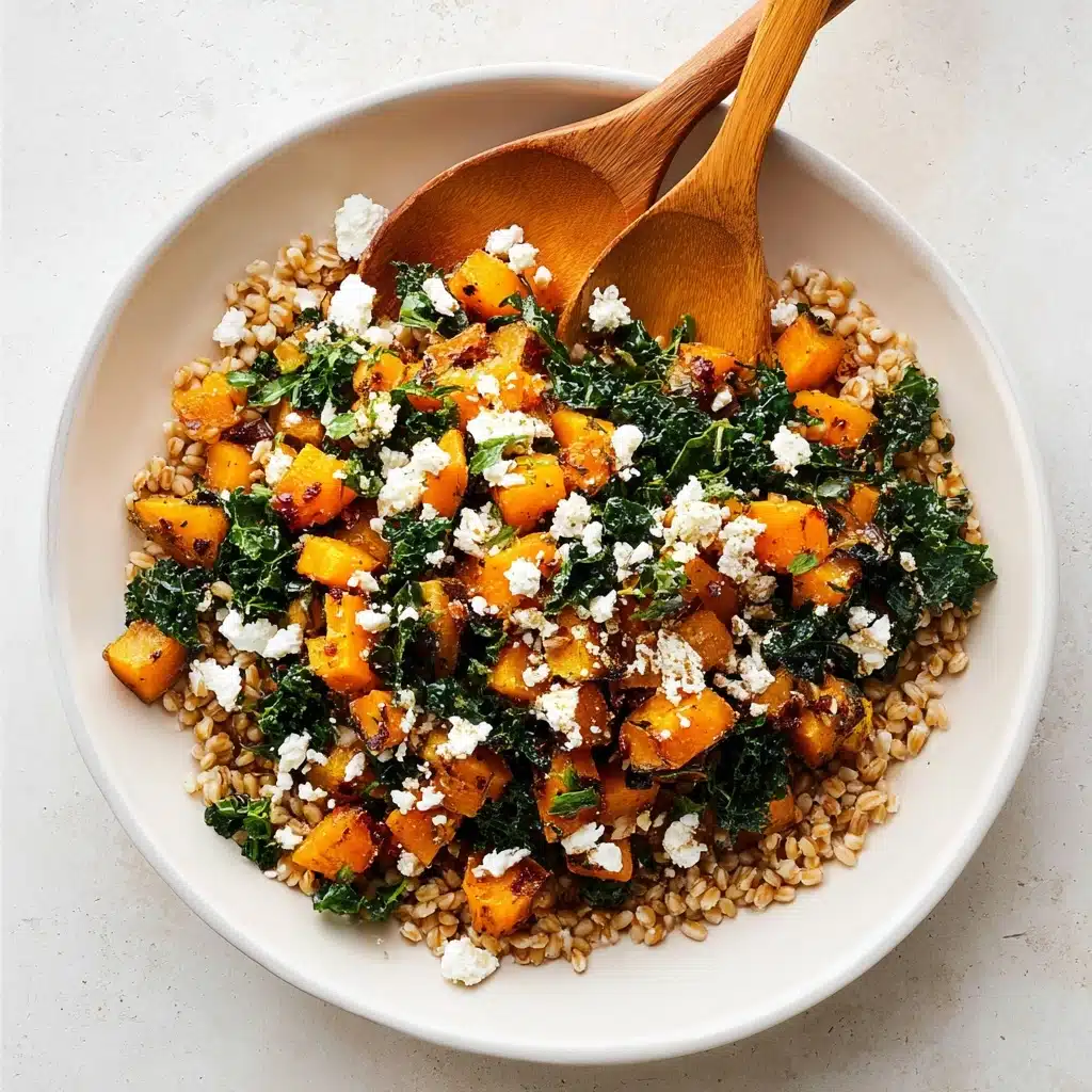 Sweet Potato Farro Salad with Kale Recipe
