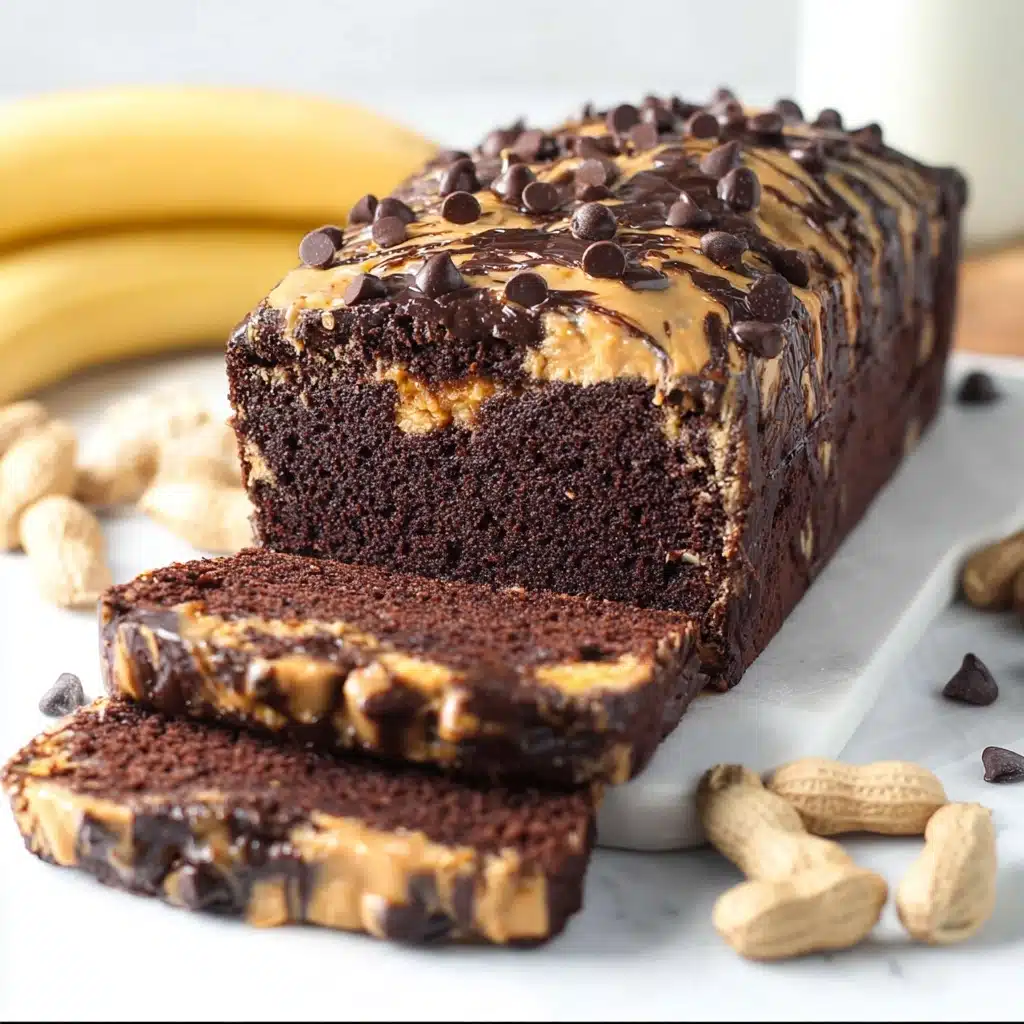 Chocolate Peanut Butter Banana Bread Recipe - Recipe Image
