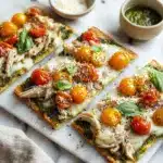 Chicken Pesto Flatbread Recipe