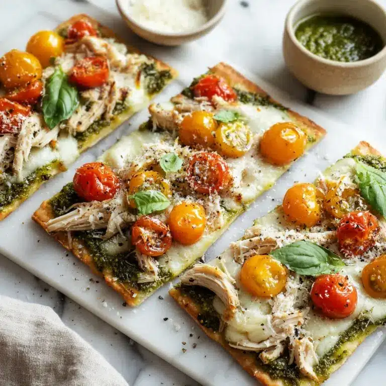 Chicken Pesto Flatbread Recipe
