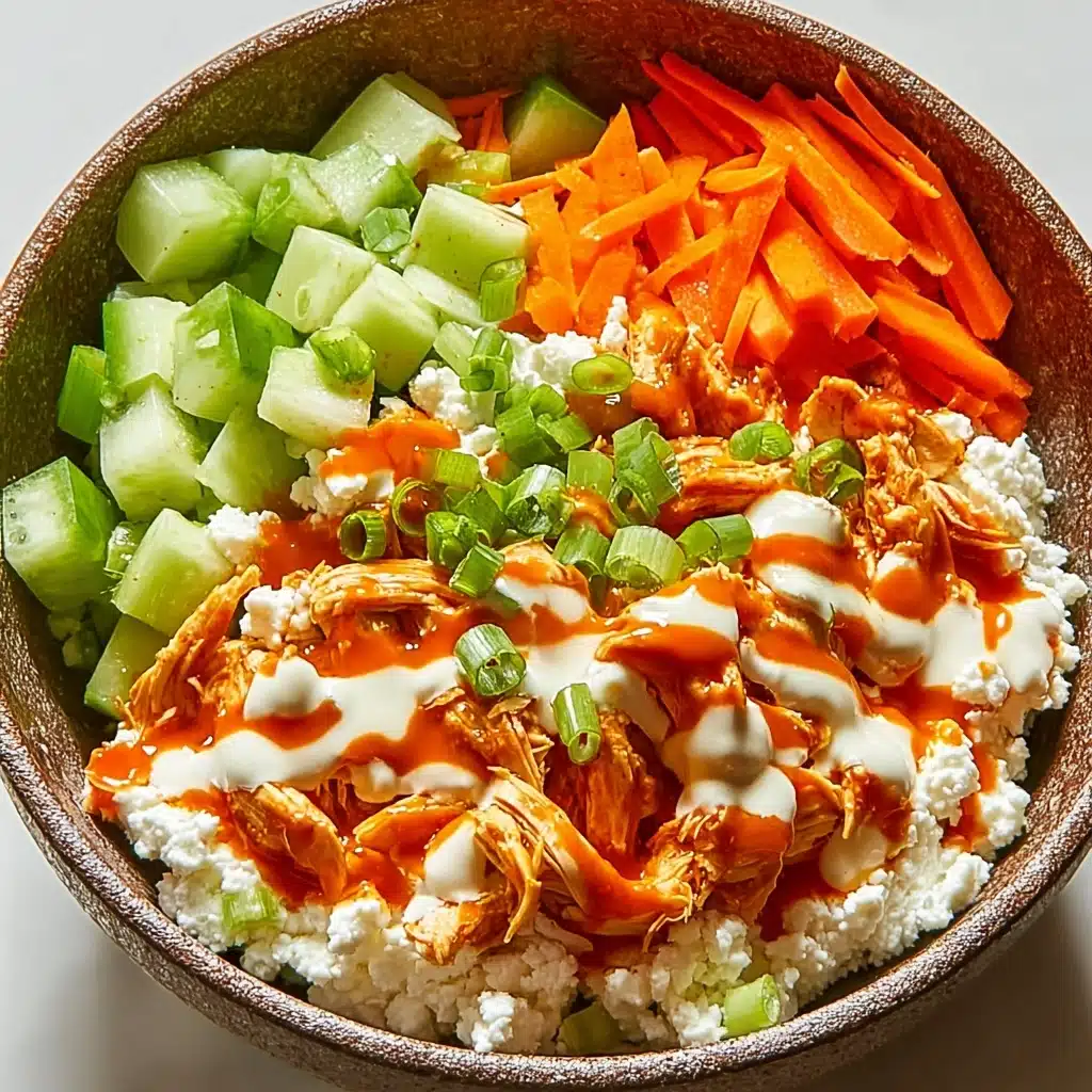 Buffalo Chicken Cottage Cheese Bowl Recipe - Recipe Image