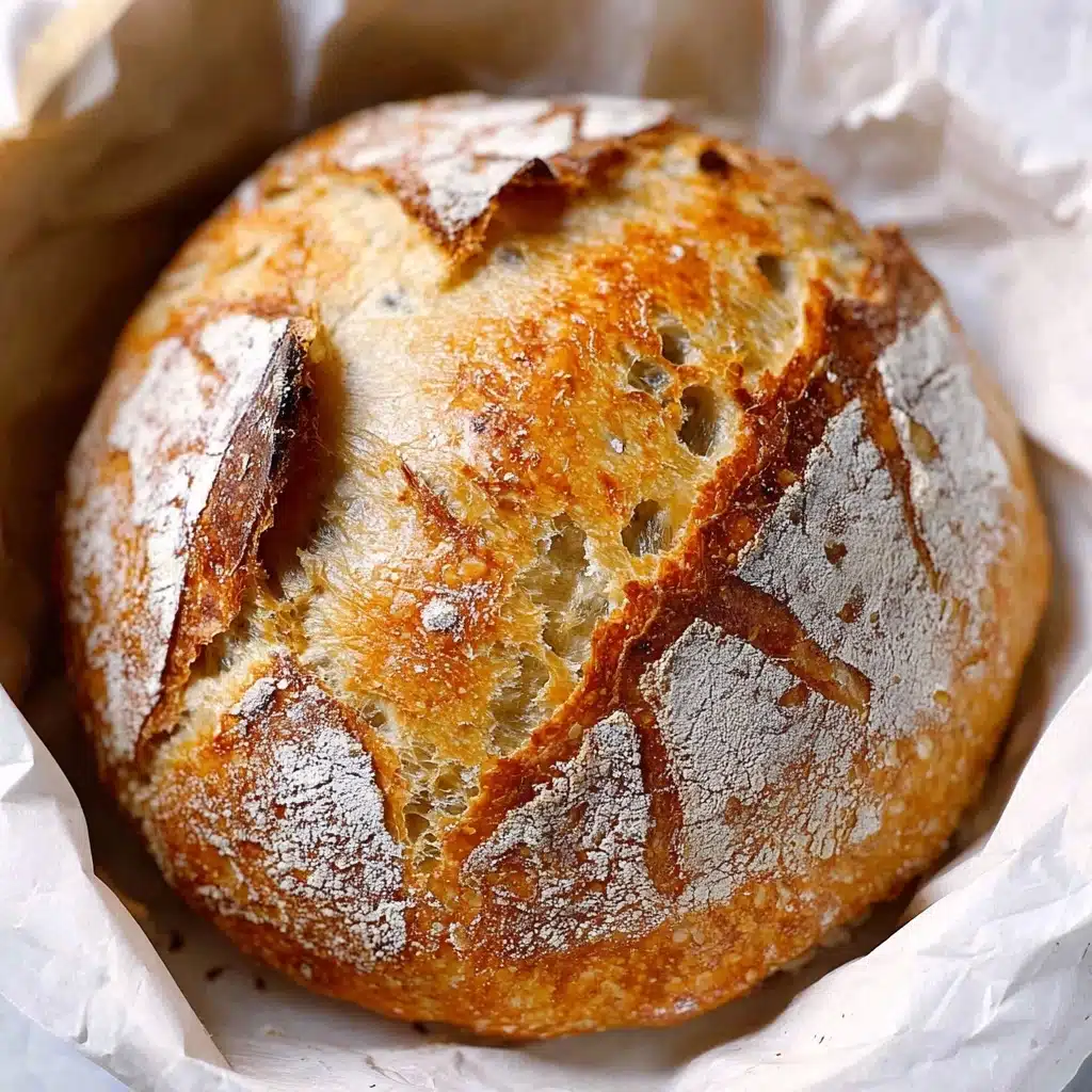Dutch Oven No Knead Crusty Bread Recipe - Recipe Image