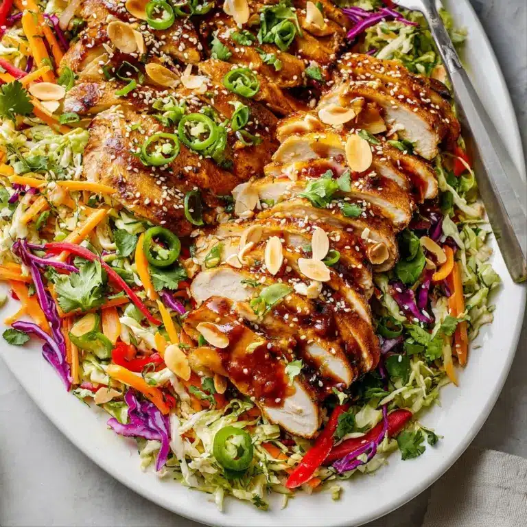 Sesame Chicken Cabbage Crunch Salad Recipe