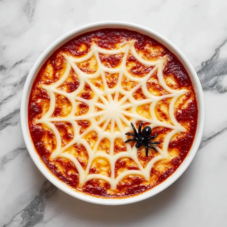 Spider Web Pizza Dip Recipe