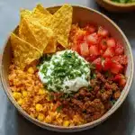 Taco Rice Bowl with Doritos Recipe